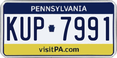 PA license plate KUP7991