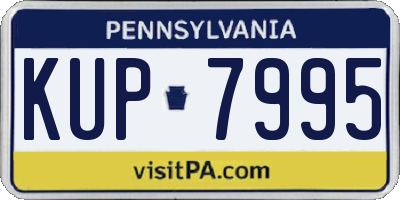 PA license plate KUP7995