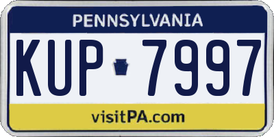 PA license plate KUP7997