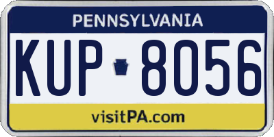 PA license plate KUP8056