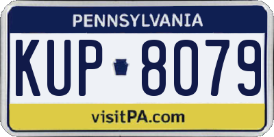 PA license plate KUP8079
