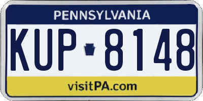 PA license plate KUP8148