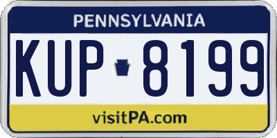 PA license plate KUP8199