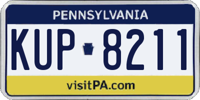 PA license plate KUP8211