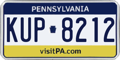 PA license plate KUP8212