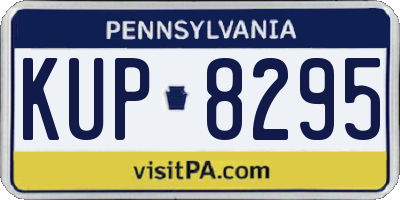 PA license plate KUP8295