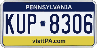 PA license plate KUP8306