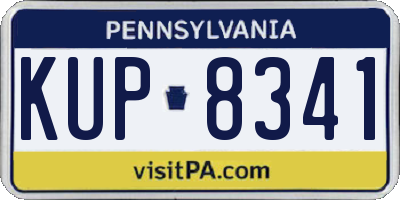 PA license plate KUP8341