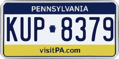 PA license plate KUP8379