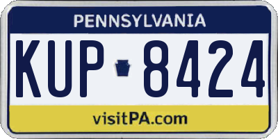 PA license plate KUP8424