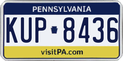 PA license plate KUP8436
