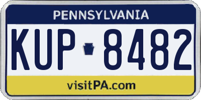 PA license plate KUP8482