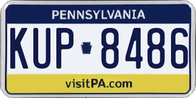 PA license plate KUP8486
