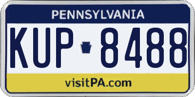 PA license plate KUP8488