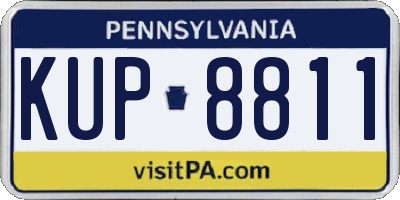 PA license plate KUP8811