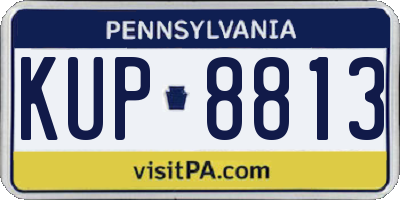 PA license plate KUP8813