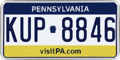 PA license plate KUP8846