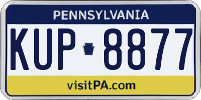PA license plate KUP8877
