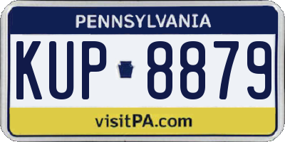 PA license plate KUP8879