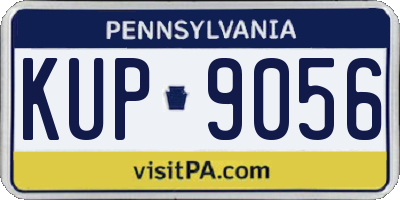 PA license plate KUP9056