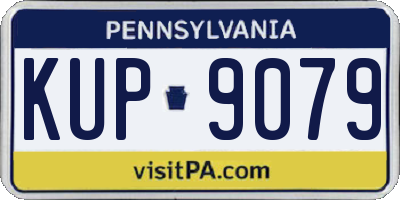 PA license plate KUP9079