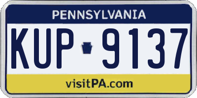 PA license plate KUP9137