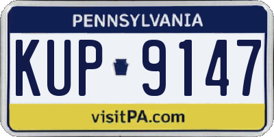 PA license plate KUP9147
