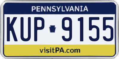 PA license plate KUP9155
