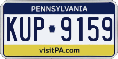 PA license plate KUP9159