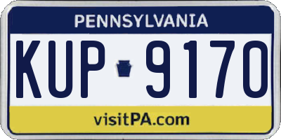 PA license plate KUP9170
