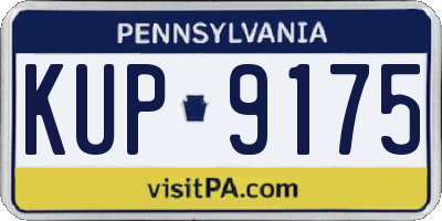 PA license plate KUP9175