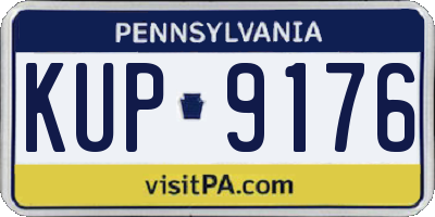 PA license plate KUP9176