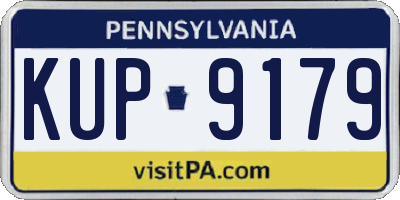 PA license plate KUP9179