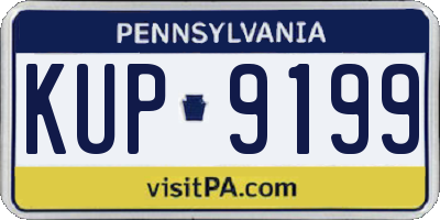 PA license plate KUP9199