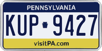 PA license plate KUP9427