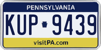 PA license plate KUP9439