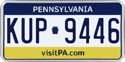 PA license plate KUP9446