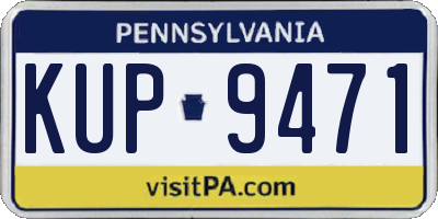 PA license plate KUP9471