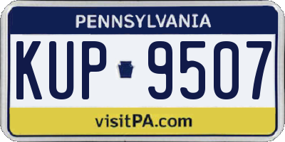 PA license plate KUP9507