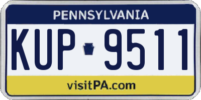 PA license plate KUP9511