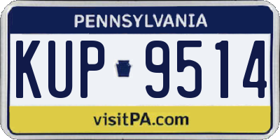 PA license plate KUP9514