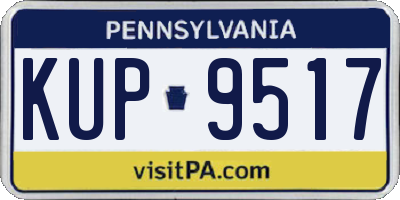 PA license plate KUP9517