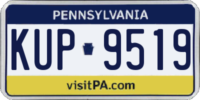 PA license plate KUP9519