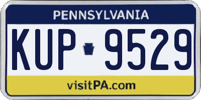 PA license plate KUP9529