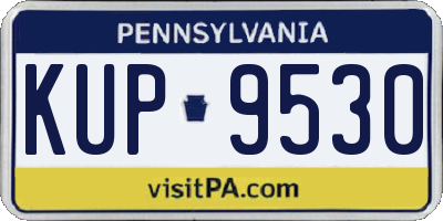 PA license plate KUP9530