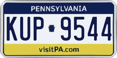 PA license plate KUP9544