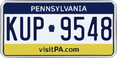 PA license plate KUP9548