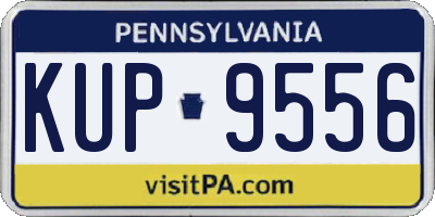 PA license plate KUP9556