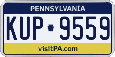 PA license plate KUP9559