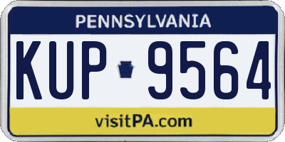 PA license plate KUP9564